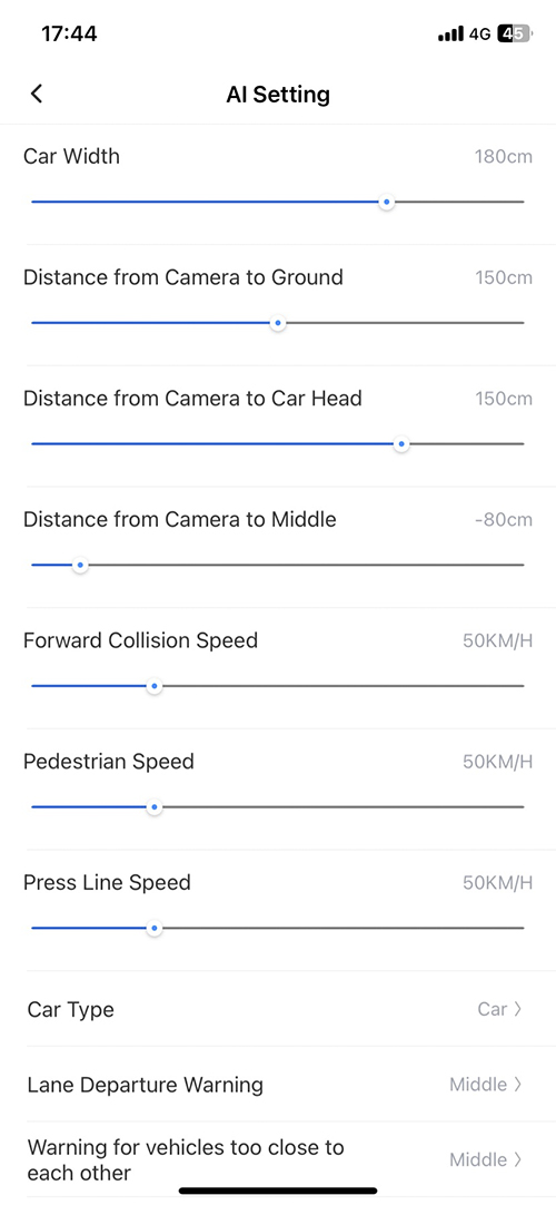 RoadCAMaster AI Settings
