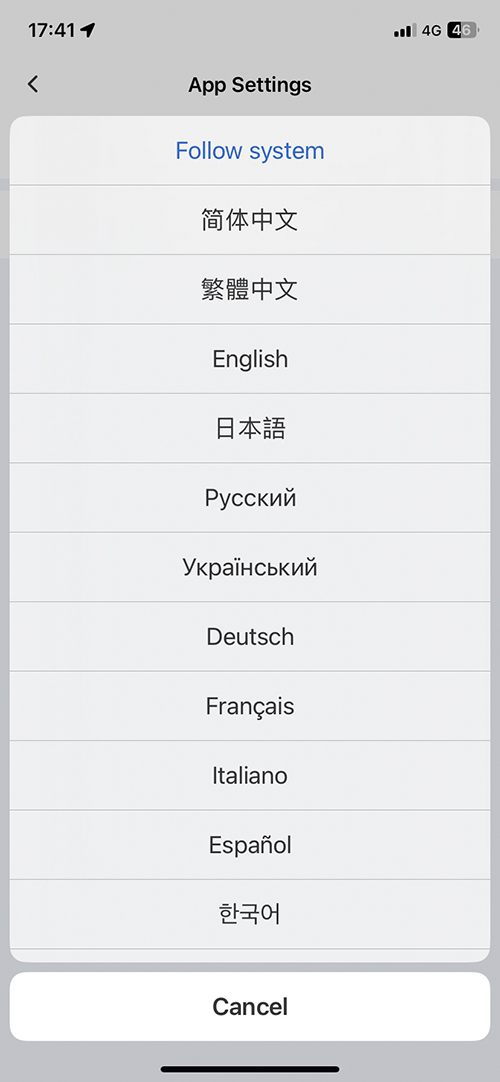 RoadCAMaster Language Settings