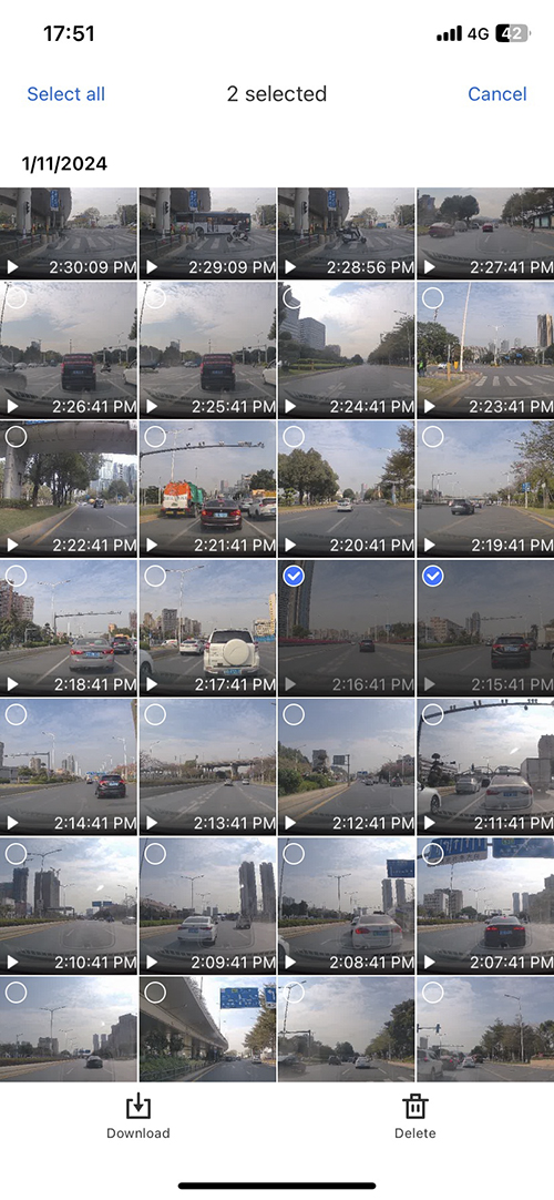 RoadCAMaster Select the video files