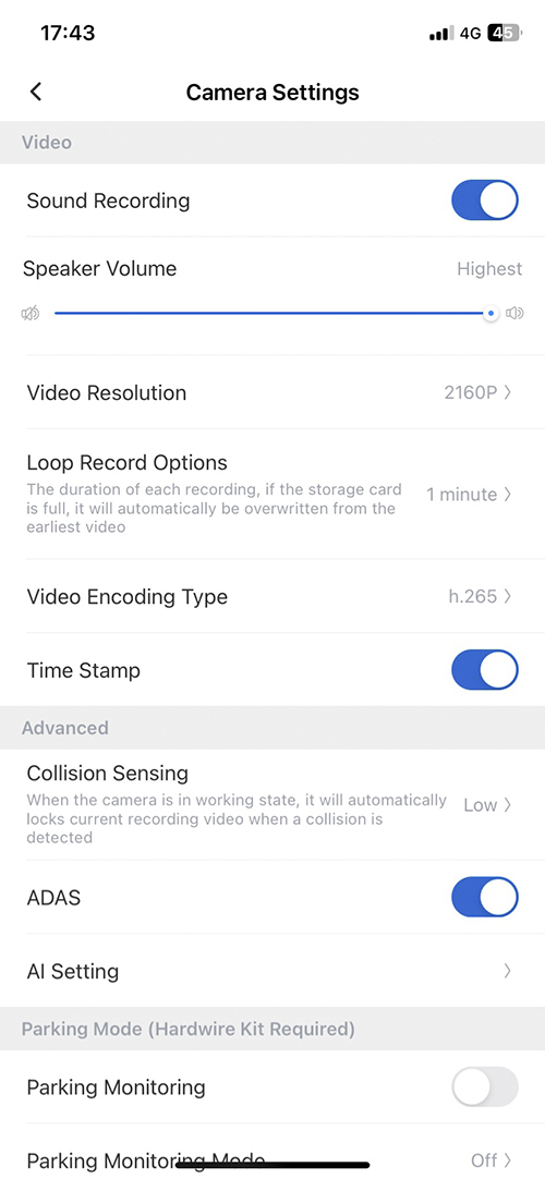 RoadCAMaster Settings