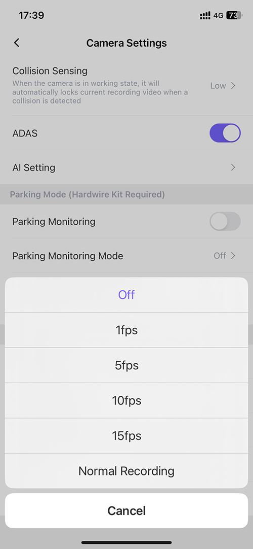 RoadCAMaster Time Lapse Recording