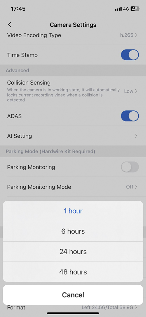 RoadCAMaster Time Lapse Recording Term