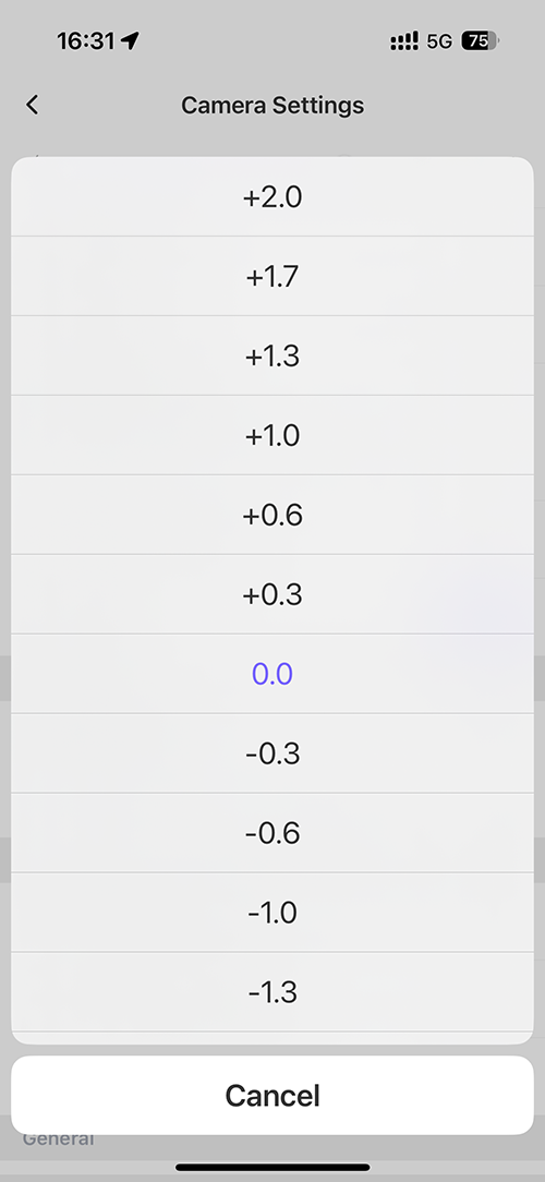Exposure Compensation