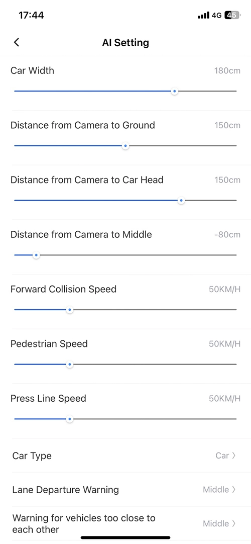 RoadCAMaster AI Settings