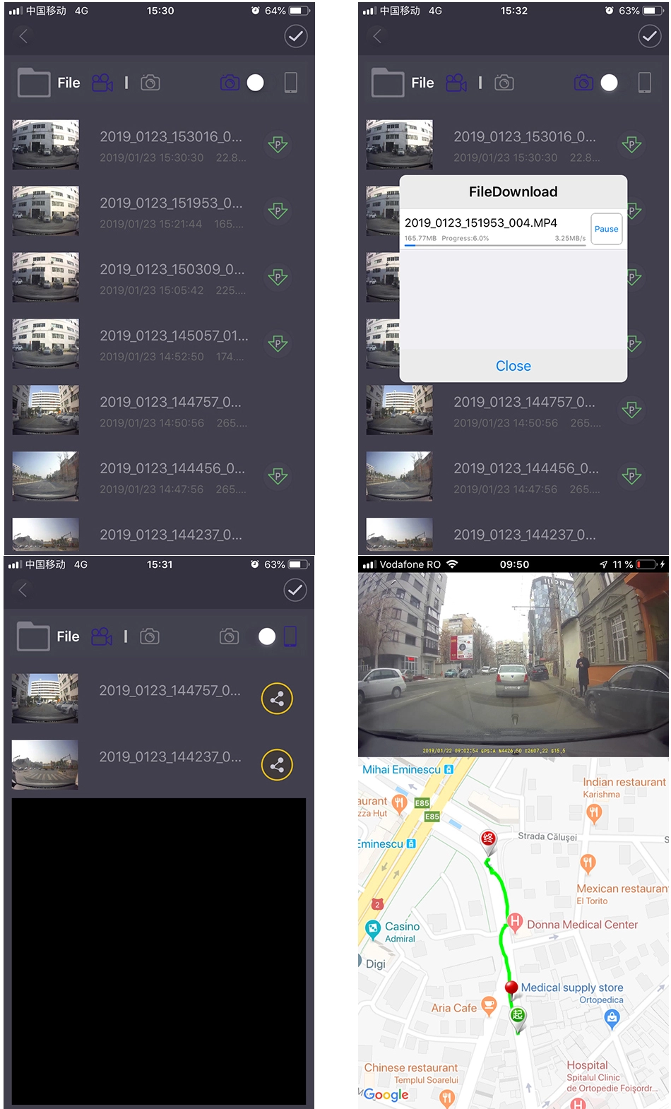LuckyCam Review the video and download them
